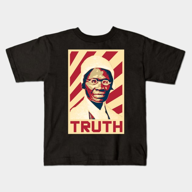 Sojourner Truth Retro Kids T-Shirt by Nerd_art